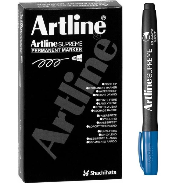 Artline Supreme Permanent Marker Royal Blue Box 12