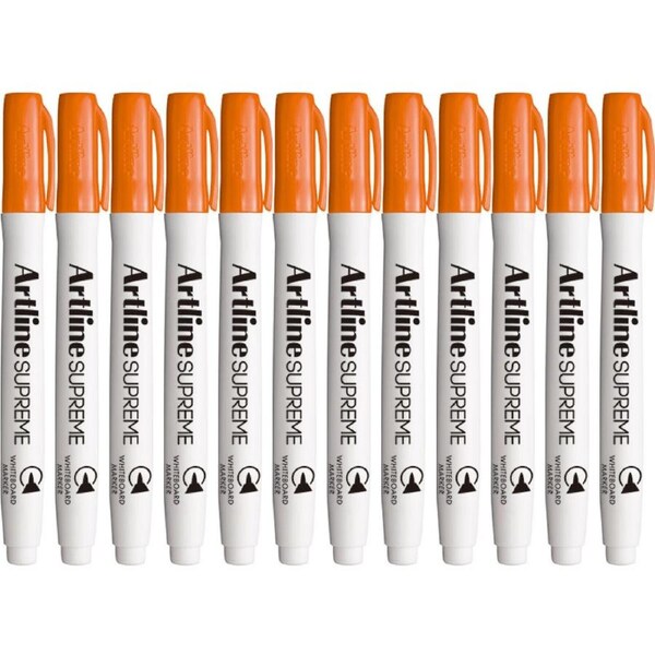 Artline Supreme Whiteboard Marker Pen Orange Box 12