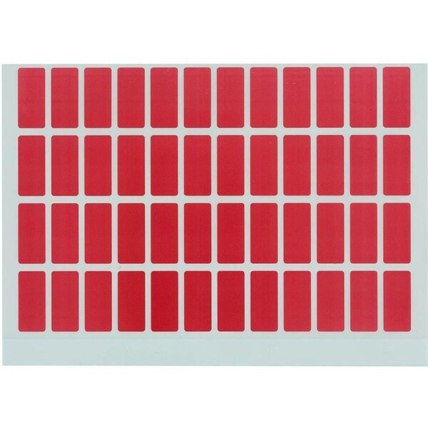 Avery 44547 Label Block Colour 19x42mm Red Pack 240
