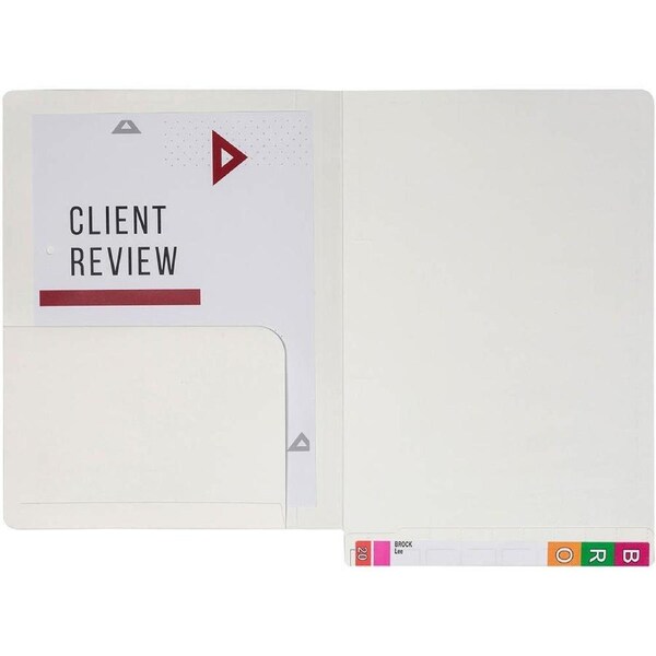 Avery 46713 Lateral Notes File Left Pocket 355x235mm White Box 20