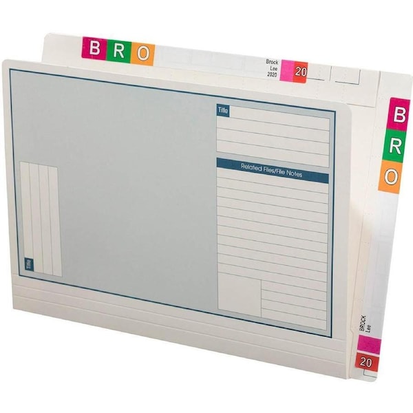 Avery 46714 Lateral Notes File Twin Tab 355×235mm White Box 100