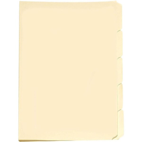 Avery 81557 Manilla Folder Buff 5-Tab Tabbed Foolscap Pack 50