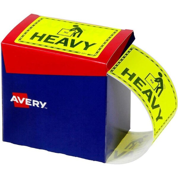 Avery 932604 Message Label Heavy 75 X 99.6Mm Fluoro Yellow Pack 750