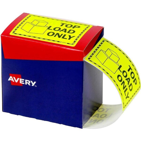 Avery 932617 Message Label Top Load Only 75×99.6mm Fluoro Yellow Pack 750