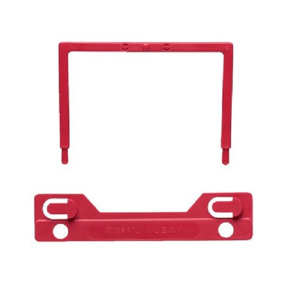Avery Tubeclip U Piece Compressor Bar Only Red Tubeclips Pack 100