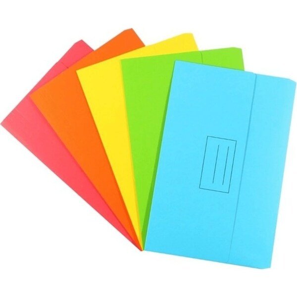 Bantex Document Wallet 230Gsm Foolscap Assorted Pack 10