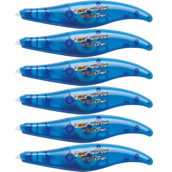 Bic Wite-Out Exact Liner Correction Pen 5mmx6m Pack 6