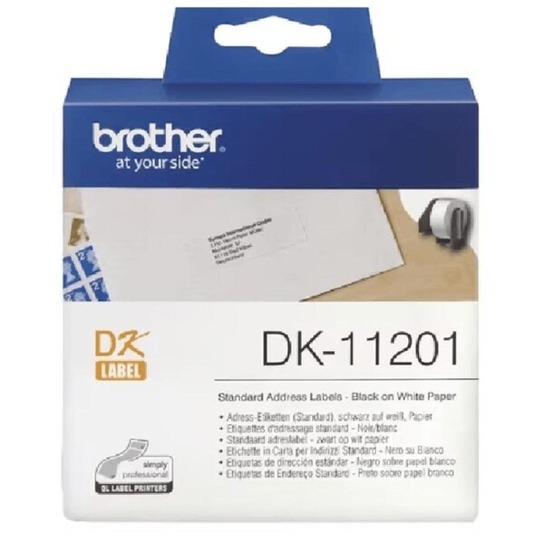 Brother DK-11201 Address Labels 29x90mm White Roll 400