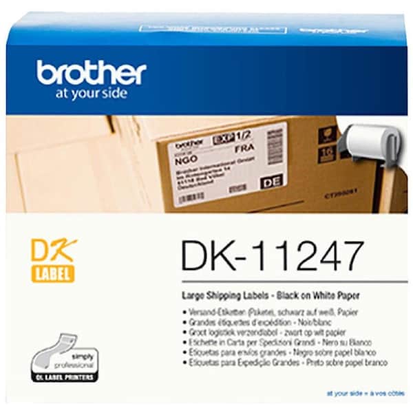 Brother DK-11247 Label Roll 103x164mm White Roll 180