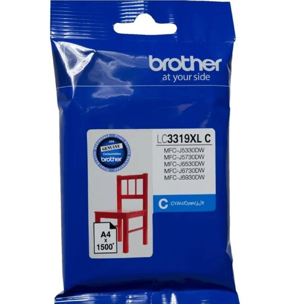 Brother LC3319XL Ink Cartridge High Yield Cyan Genuine Original MFC