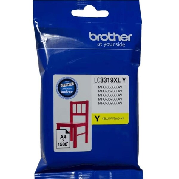 Brother LC3319XL Ink Cartridge High Yield Yellow Genuine Original MFC