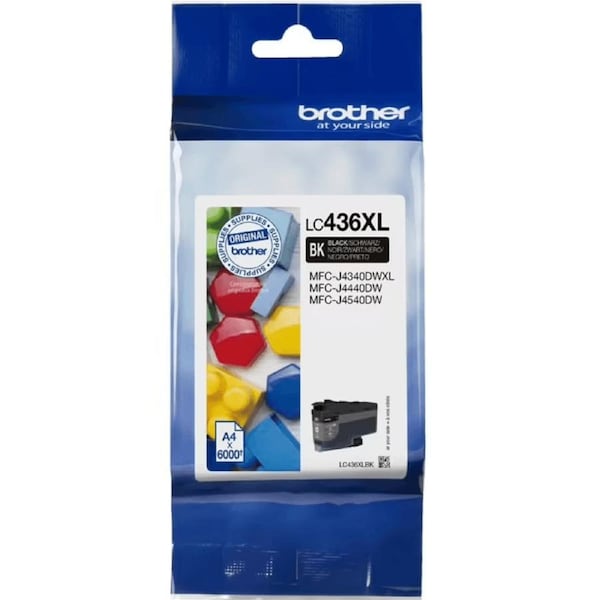 Brother LC436XL High Yield Ink Cartridge Black Genuine LC-436XLB