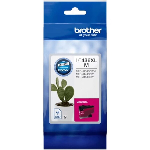 Brother LC436XL High Yield Ink Cartridge Magenta Genuine LC-436XLM
