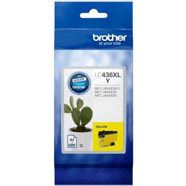 Brother LC436XL High Yield Ink Cartridge Yellow Genuine LC-436XLY