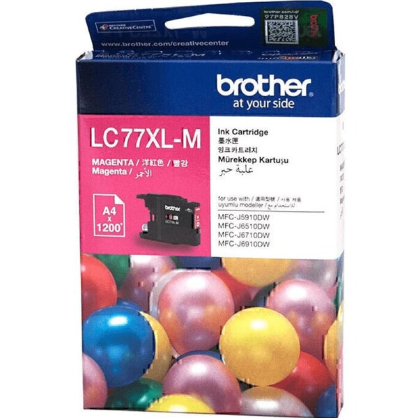 Brother LC77XL Ink Cartridge High Yield Magenta LC77XL-M