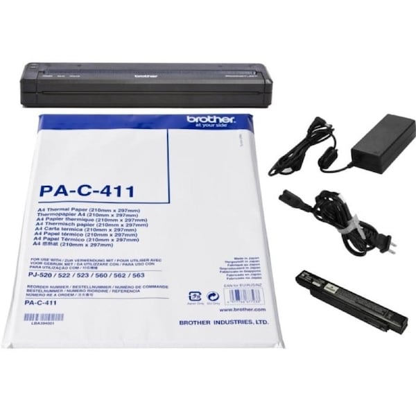 Brother PJ-722 PocketJet Mobile Printer Portable Bundle Pack