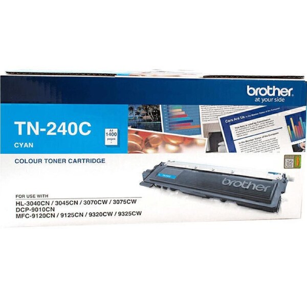 Brother TN-240C Toner Ink Cartridge Cyan TN240 Genuine Original