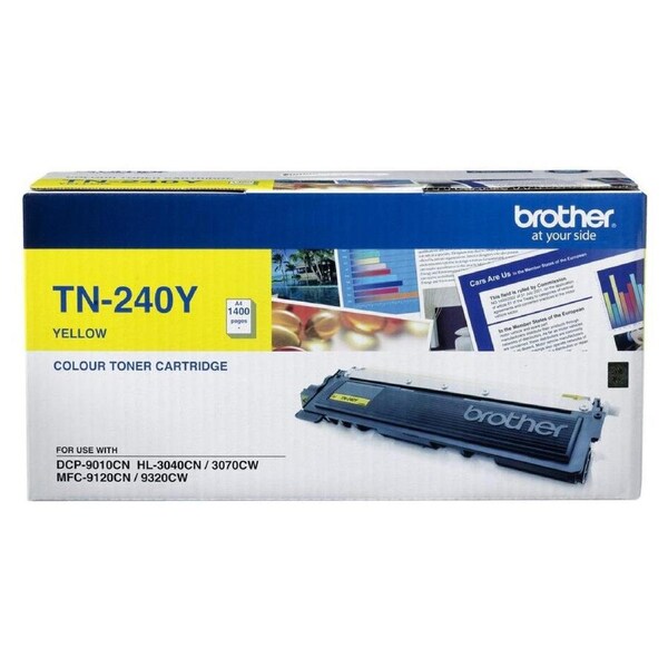 Brother TN-240Y Toner Ink Cartridge Yellow TN240 Genuine Original