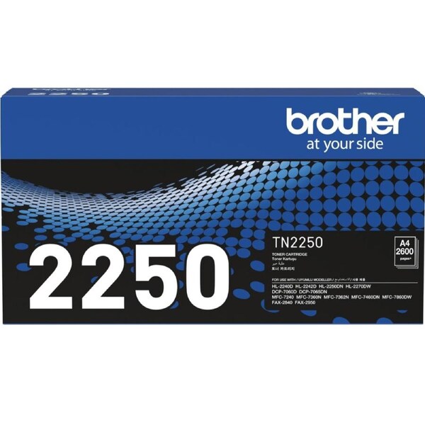 Brother TN2250 Toner Ink Cartridge Black TN-2250 Genuine Original