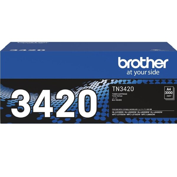 Brother TN-3420 Toner Ink Cartridge Genuine Black TN3420