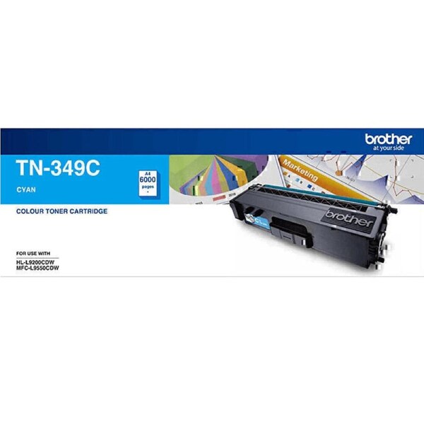 Brother TN-349C Toner Ink Cartridge Cyan TN349C Genuine Original