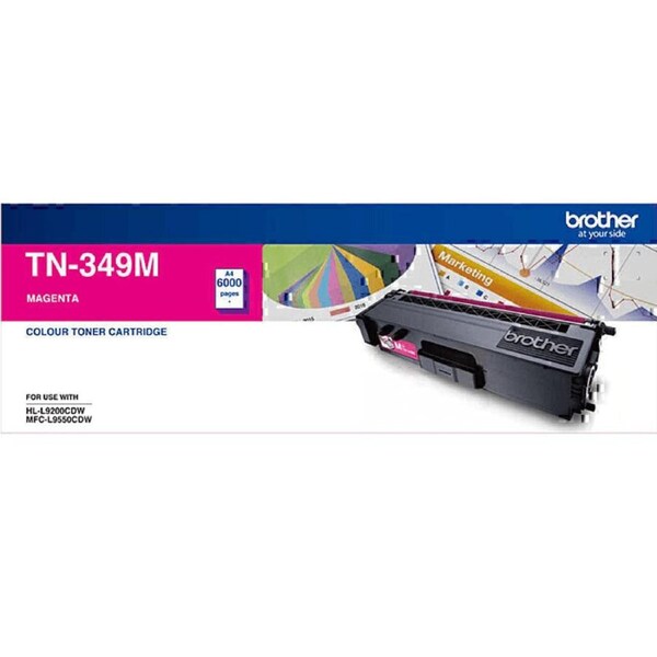 Brother TN-349M Toner Ink Cartridge Magenta TN349M Genuine Original