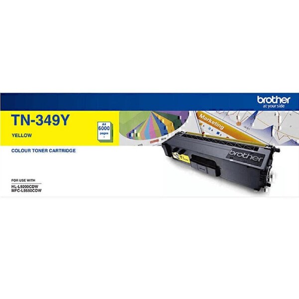 Brother TN-349Y Toner Ink Cartridge Yellow TN349Y Genuine Original