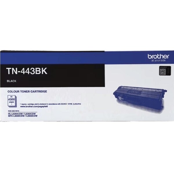 Brother TN443 Toner Ink Cartridge Genuine High Yield Black TN-443BK