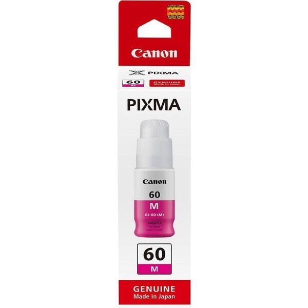 Canon GI60 Ink Cartridge Refill Bottle Magenta Genuine Original