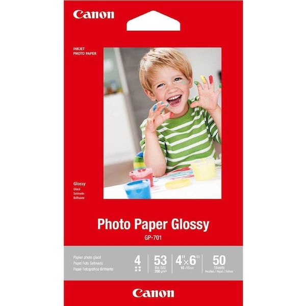 Canon Glossy Photo Paper 4x6" Inch Pack 50 Sheets