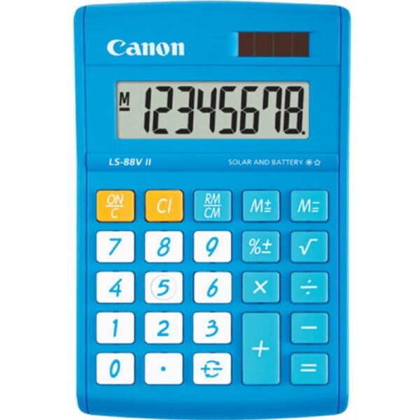 Canon Ls88Vii Mini Desktop Calculator Blue