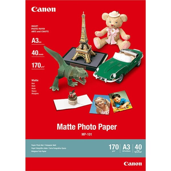 Canon Matte Photo Paper 170Gsm A3 Pack 40 Sheets