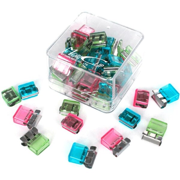 Carl Mori Paper Clips Small Assorted Colours Pack 50 MC52A