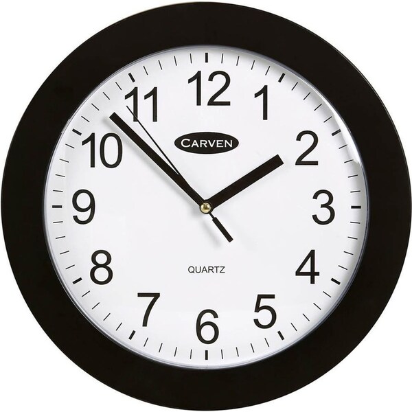 Carven Wall Clock Frame 250mm Black