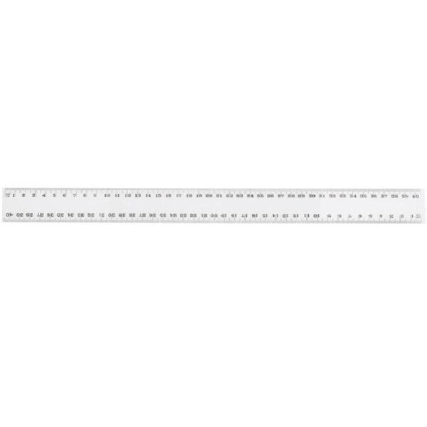 Celco Plastic Ruler 400mm 40cm Clear Pack 36