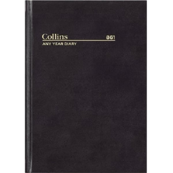 Collins Any Year Diary 3 Day To Page A5 Black