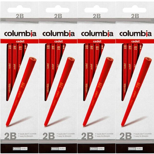 Columbia Cadet Hexagon Pencils 2B Box 80 Bulk