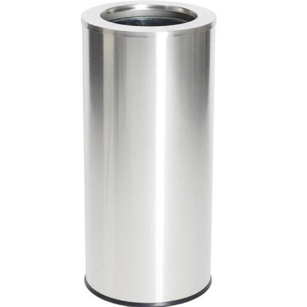 Compass Brushed Stainless Steel Tidy Bin With Galvanised Liner 45 Litre