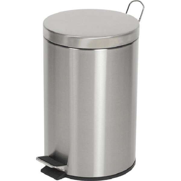 Compass Round Pedal Bin 12 Litre Stainless Steel