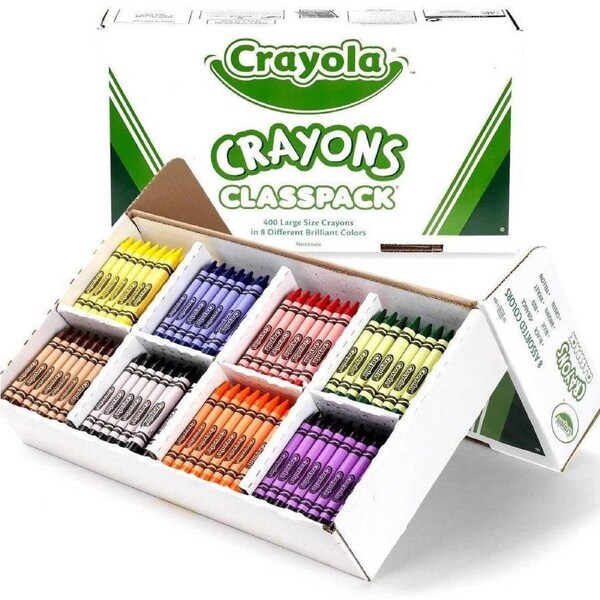 Crayola Crayons Large Assorted Classpack 400