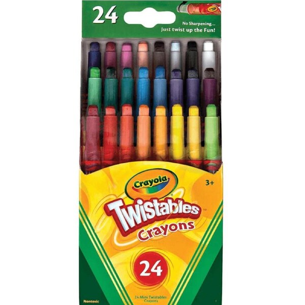 Crayola Mini Twistable Crayons Fun Effects Assorted Pack 24 Colours