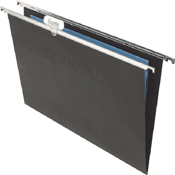 Crystalfile Suspension Files Heavy Duty Black Box 50