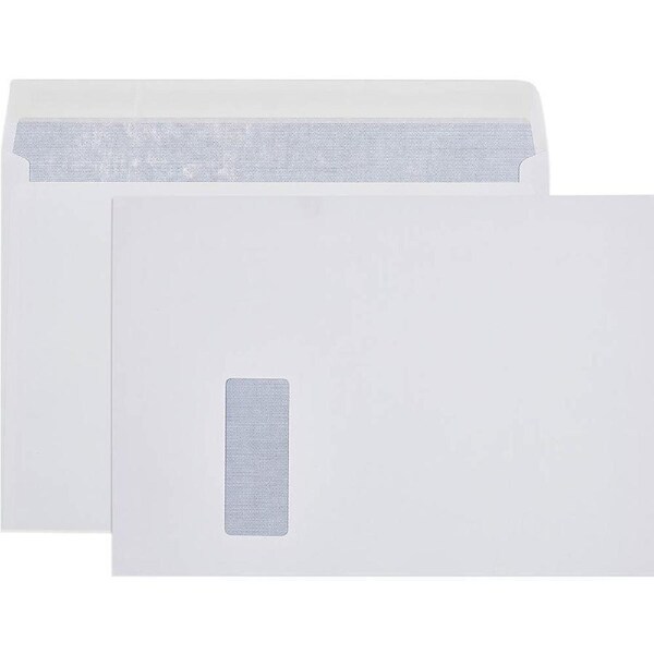 Cumberland C4 Envelopes Window Face 100GSM Secretive 229x324mm White Box 250