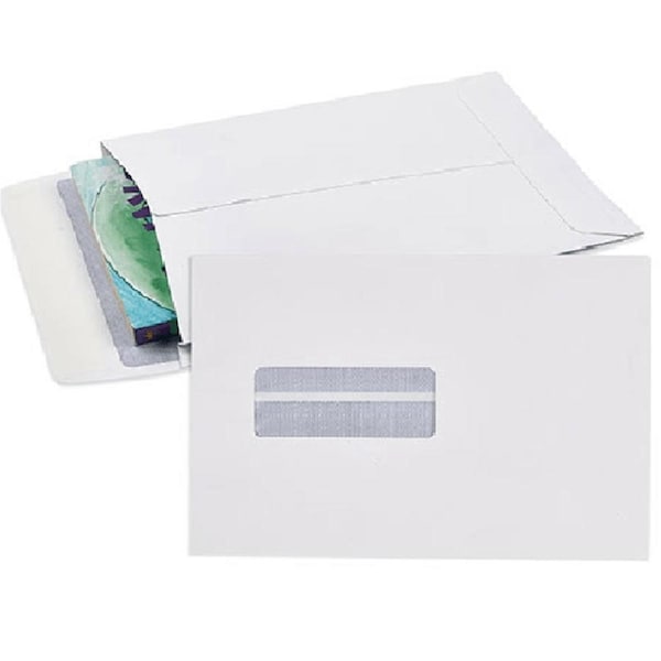 Cumberland C5 Envelopes Expandable Strip Seal Window Face 162x229mm White Pack 25