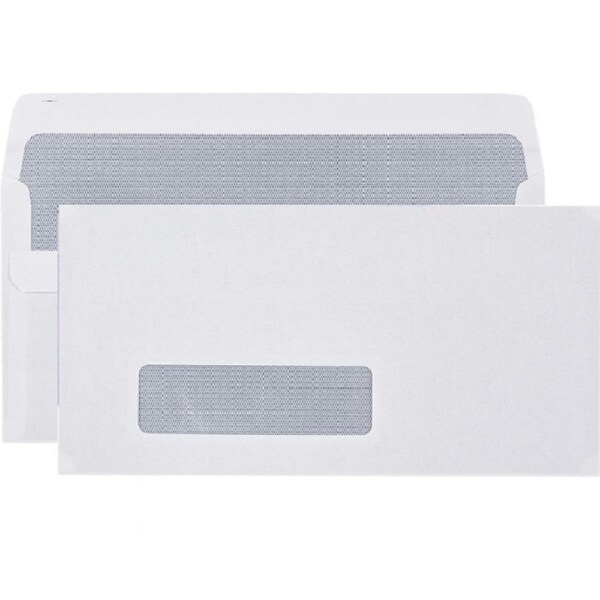 Cumberland DL Envelopes Window Secretive 110x220mm White Box 500 Lick Stick
