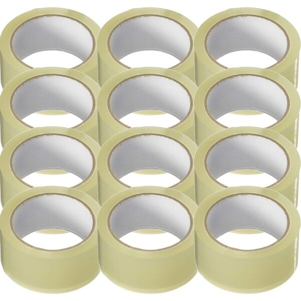 Cumberland Low Noise Packaging Tape 48mmx66m Clear Pack 12 Rolls BULK