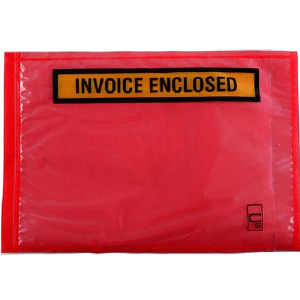 Cumberland Packaging Envelope Invoice Enclosed Red Back 155x115mm Box 1000