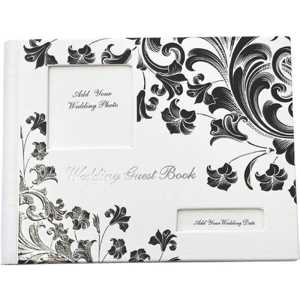 Cumberland Wedding Guest Book Fashion Design Concealed Wiro Hard Cover Ruled 65 Leaf 160x210mm