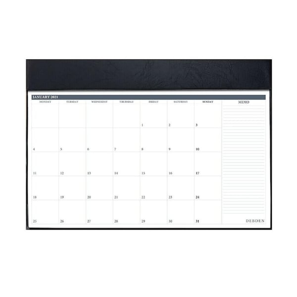 Debden 2021 Table Top Planner Pad Month To View 375x545mm Executive