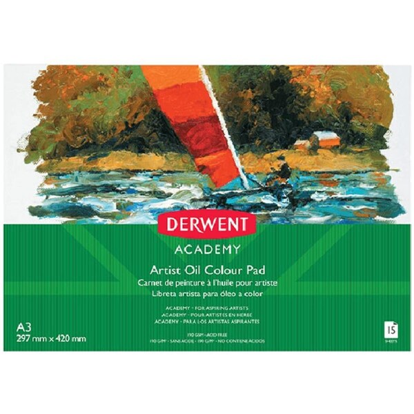 Derwent Academy Artist Oilpaints Pad Landscape A3 15 Sheets